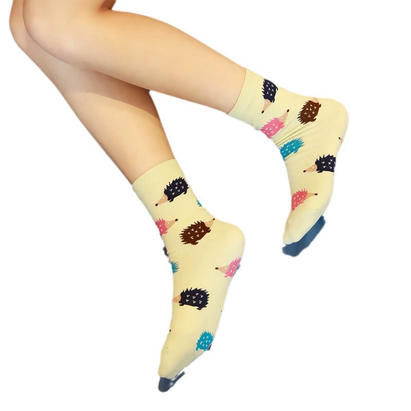 Мультяшные трендовые knee socks, до середины икр, оптом