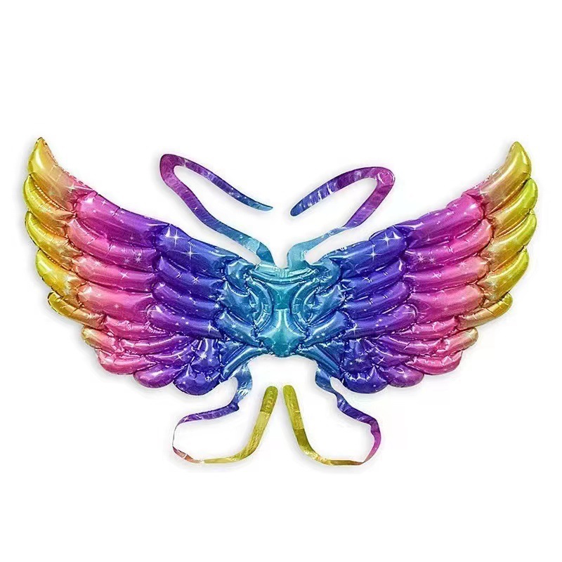 풍선 천사 날개 별빛 색상