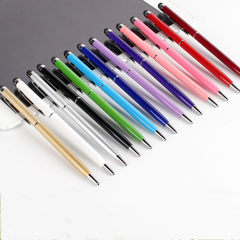 通用智能手机高士手写电容笔 外贸手写笔 金属两用圆珠笔平板便携