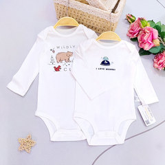 秋冬新款嬰幼兒打底衣純棉寶寶連體哈衣新生兒長袖包屁衣外貿批發
