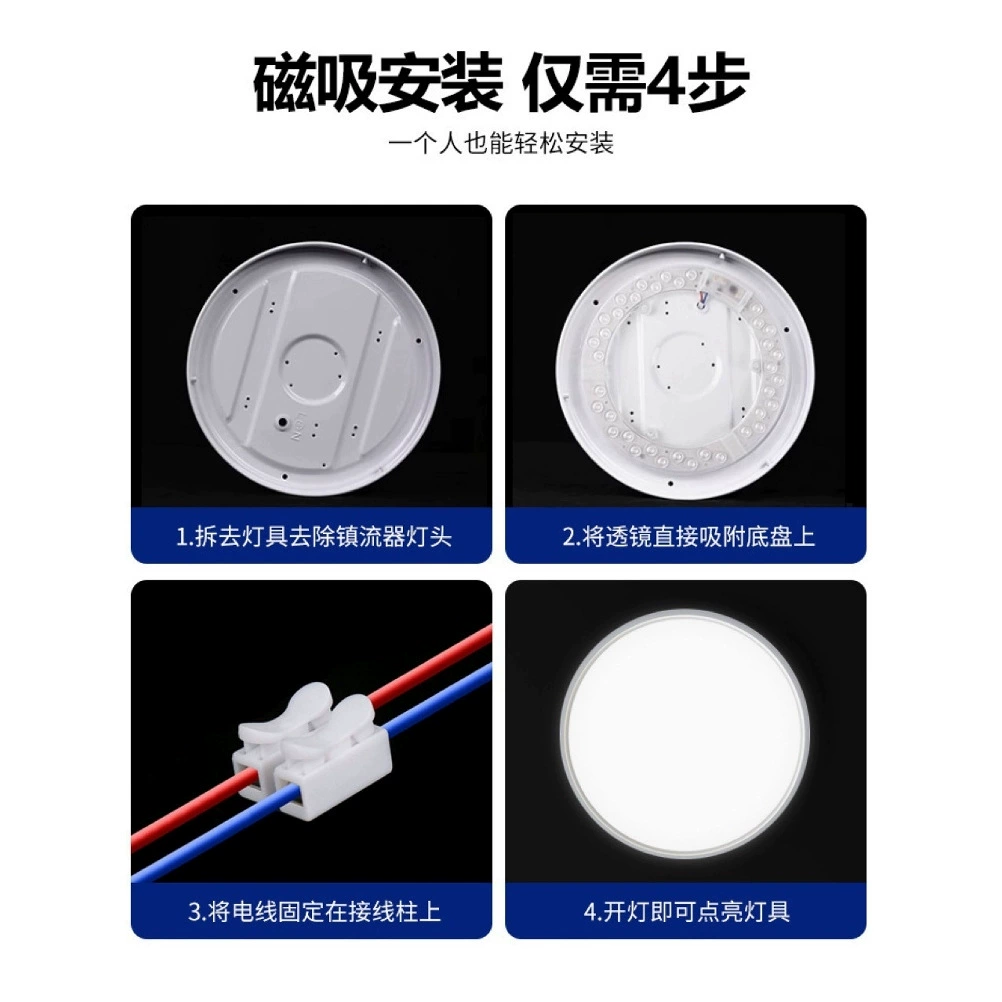 LED changeable light source, magnetic ceiling light, lamp