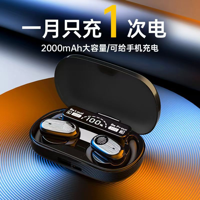 [Can Charge Mobile Phones] Gt802 Bluetooth Headset 2025 New Ultra-Long Battery Life Wireless Sports Ear-Mounted Type