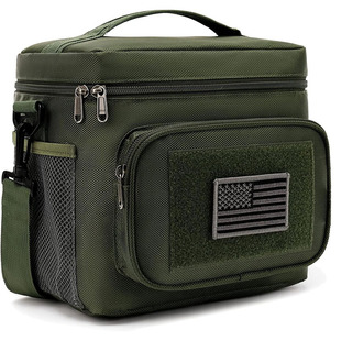 Cross-border special aluminum film thermal insulation bag ice bag outdoor tactical thermal insulation lunch bag large capacity portable shoulder ice bag
