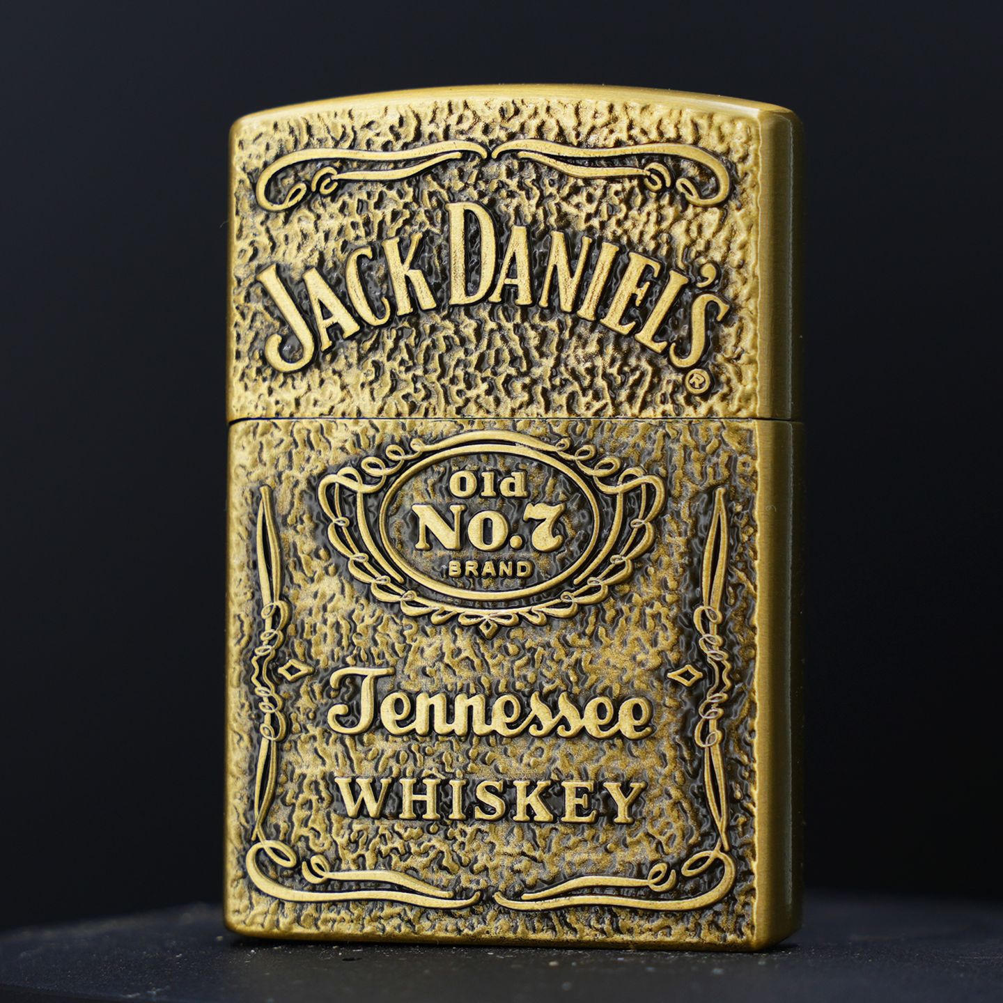 1039杰克丹尼金属浮雕充气打火机气体砂轮明火高档跨境外贸厂家