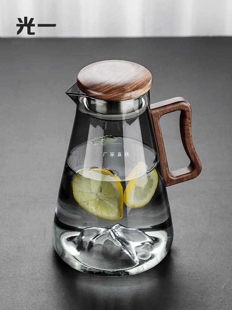 光一家用冷水壶套装高颜值轻奢玻璃凉水杯耐高温客厅开水壶茶壶
