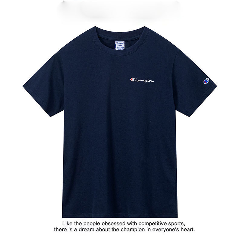 クロスボーダー夏の純綿半袖 Tシャツメンズ 2024 新しいルーズ刺繍ファッショントップ韓国語バージョン多用途|undefined