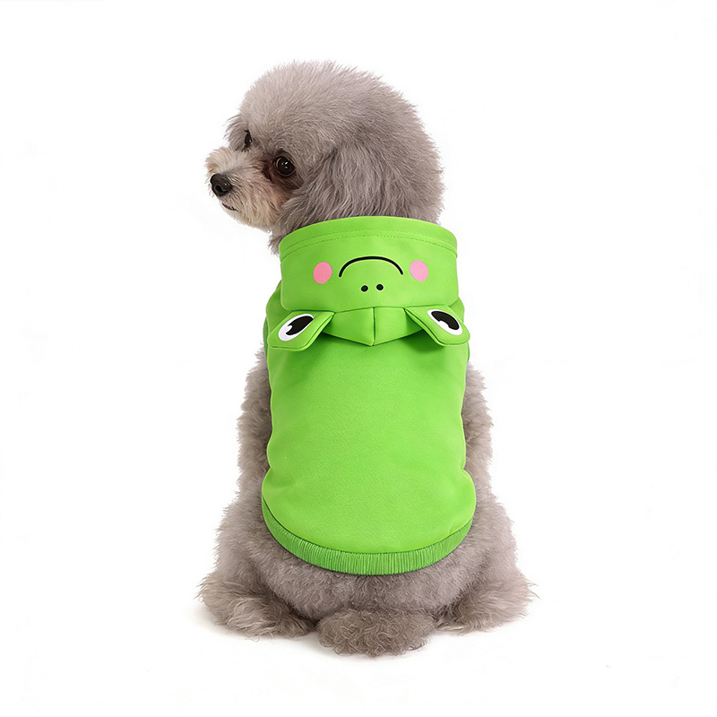 Hundekleidung, süße und lustige Tiere, Frosch, Hai, Löwe, Verwandlungsoutfit, Hersteller von süßen Kapuzen-Sweatshirts für Haustiere