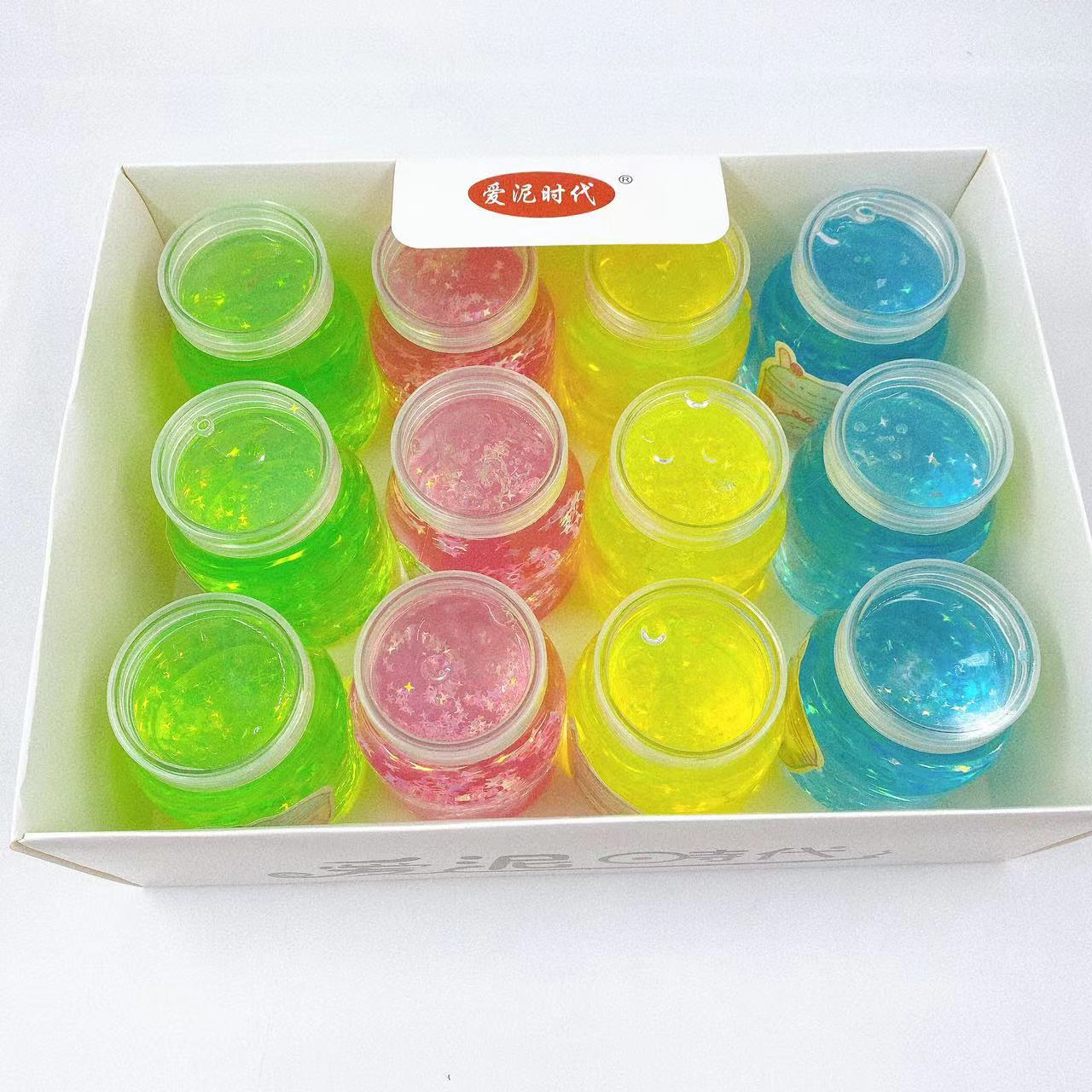Juguetes para niños barro de cristal de barro espumante cinta adhesiva sequinilla slim DIY descompresión alta permeabilidad 2 yuanes al por mayor