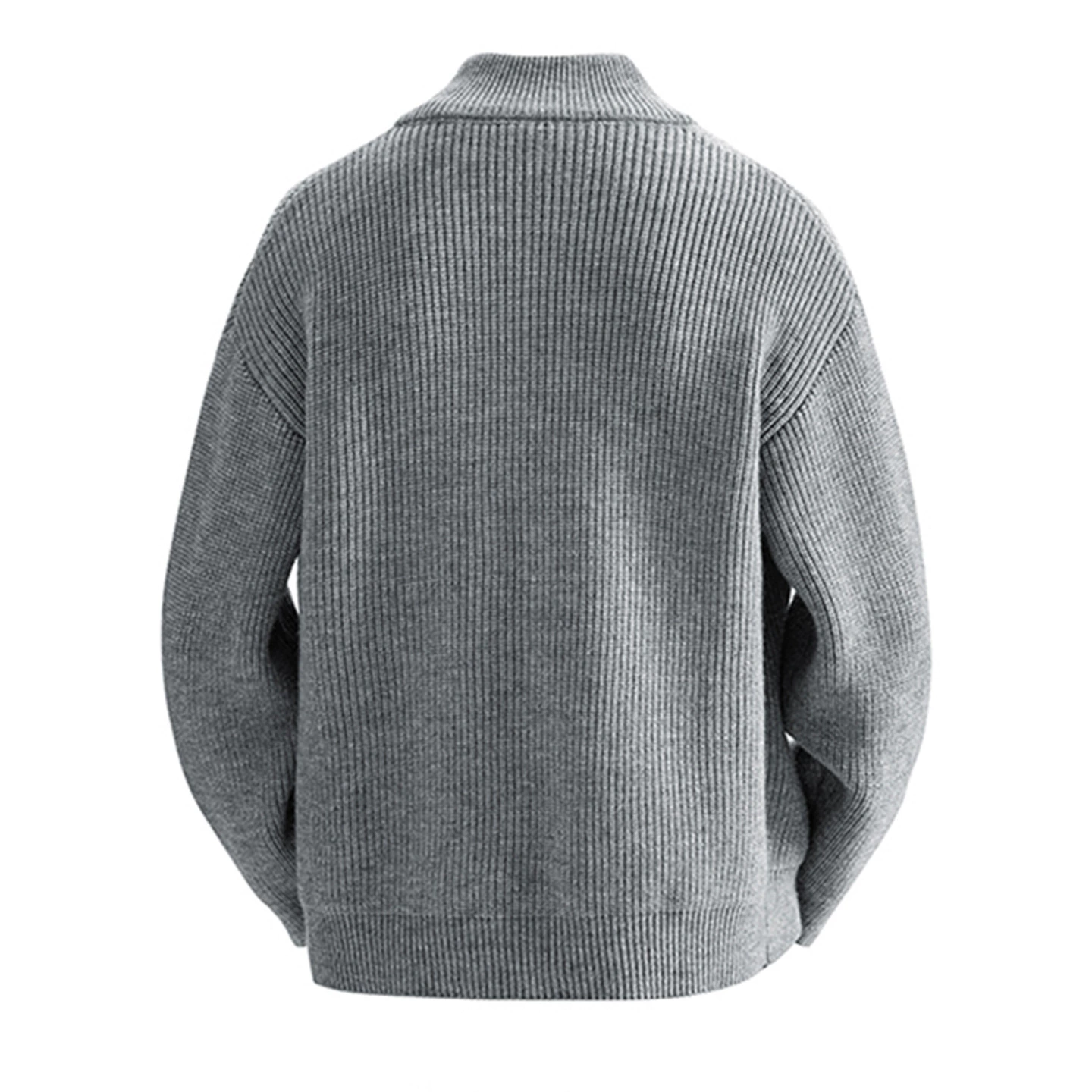 color cardigan, свитер с молнией, вязаный теплый длинный рукав, куртка, оверсайз, (Cross-border торговля), оптовый