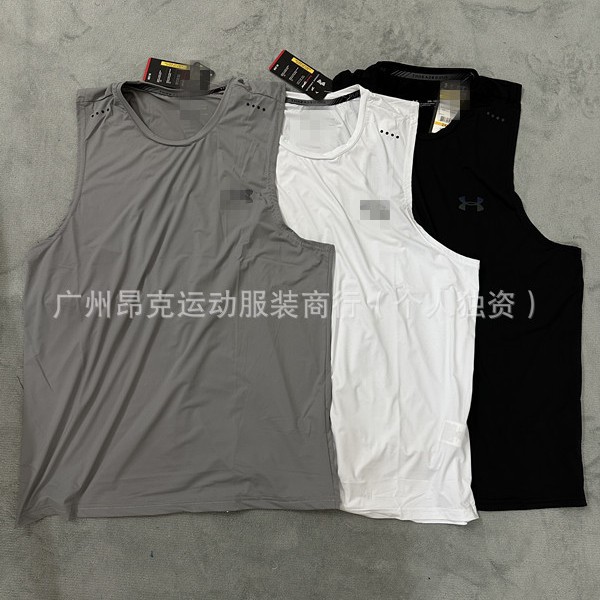American-Style Summer Sleeveless T-Shirt, Fitness Basketball Quick-Dry Mesh Breathable Vest, Sports Running High-Elastic Sleeveless Tank Top