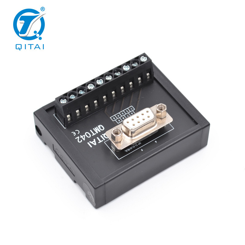 QMT042 D-SUB连接器转接端子台9位D-SUB母转接端子板信号分线板