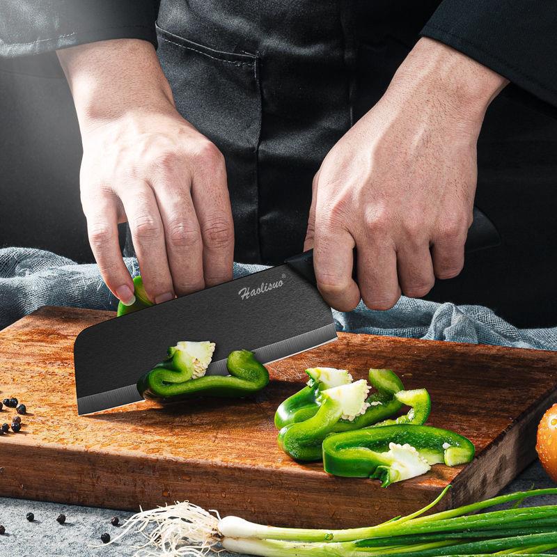 Cuchillo de cerámica de hoja negra pequeño cuchillo de cocina doméstico de corte y corte de dos propósitos cuchillo de cocina infantil con cuchillo de cocina de cerámica a prueba de polvo