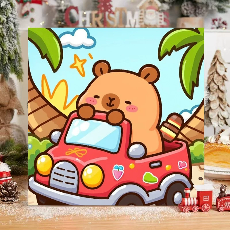 Цифровая раскраска милый альбом, акрил, ручная работа
