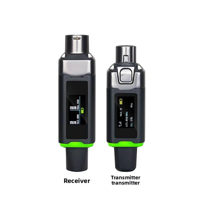 Sistema de transmisión y recepción inalámbrica de micrófono transfronterizo adaptador cable-inalámbrico condensador 5V / bobina móvil 48V universal