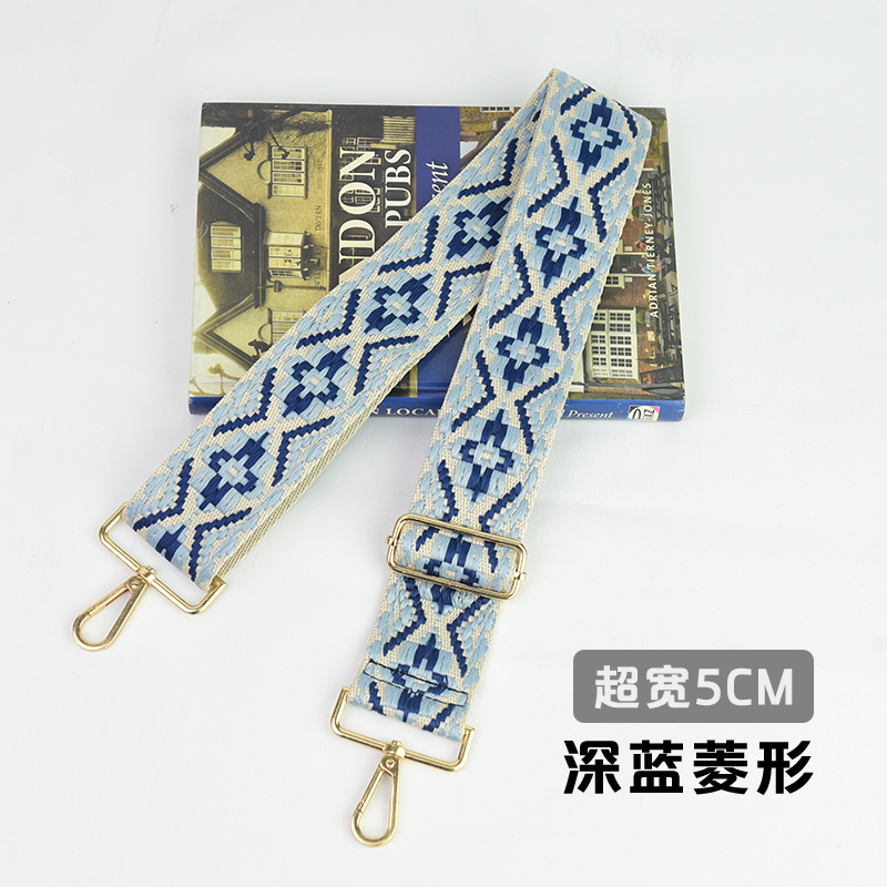 刺繍入りレディースバッグショルダーストラップクロスボディバッグストラップ調節可能なパーソナライズされたエスニックスタイルレトロ幅広ヨーロッパとアメリカのジャカードファッション交換|undefined