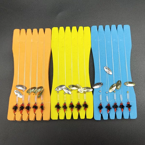 Poisonous mosquito hook fly melon seeds sequin fishing group road sub-micro nano worm line group suit booster white horse mouth fish