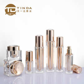 现货亚克力高级感膏霜面霜瓶乳液护肤品套装喷雾瓶化妆品包材