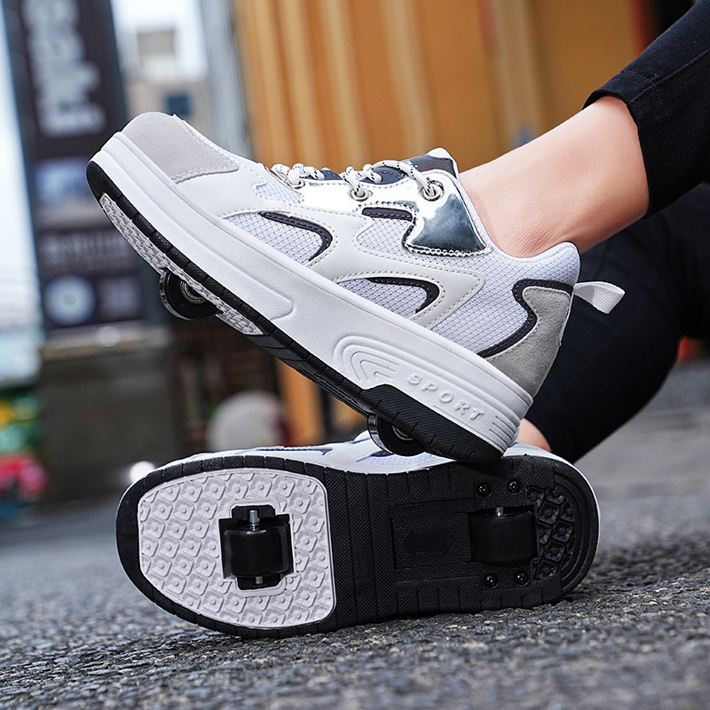 Children's dual wheel detachable skates for boys for students for…