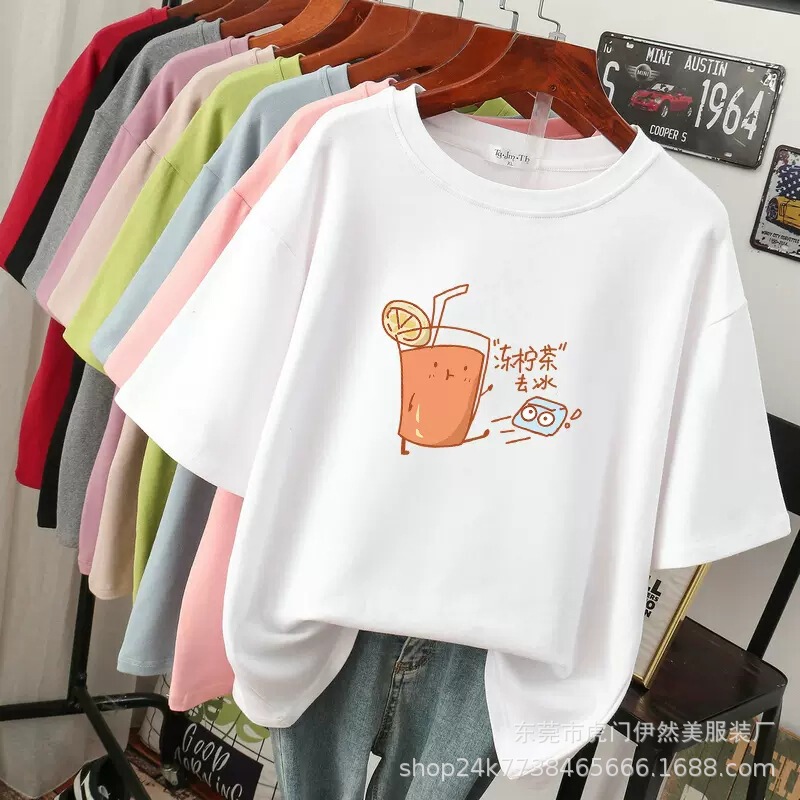 1688 wholesale net women's wholesale summer 9.9 postage a generation of women's short sleeve T-shirt bottoming shirt 3 yuan stall