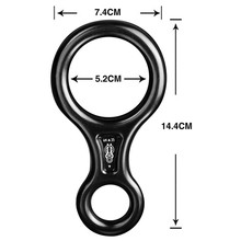 厂家35KN登山攀岩装备下降保护环八字环缓降器户外攀岩速降装备