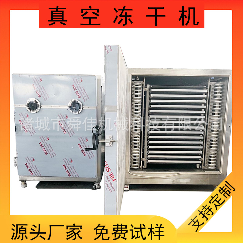 苹果片水果真空冻干机 樱桃黄蜜低温脱水干燥机 白果冻干设备