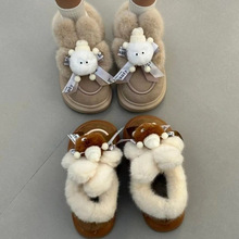 女士包跟棉拖鞋冬季外穿棉鞋保暖加厚防滑2025批发可爱毛毛绒拖鞋
