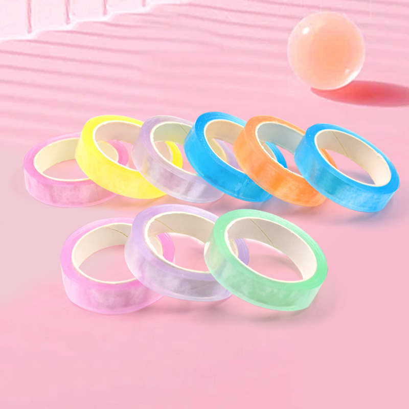 Adhesivo de cristal DIY transfronterizo permeable al hielo color adhesivo bola diang6 conjunto de cinta adhesiva de bola de goma no deja marcas
