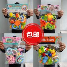 跨境外销东南亚婴儿手摇铃玩具0-6-12个月宝宝磨牙新生儿摇铃套装