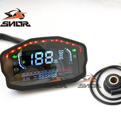 Modified Digital Speedometer Motorcycle Tachometer Bicycle Led Instrument Suitable for Ducati Motorcycles