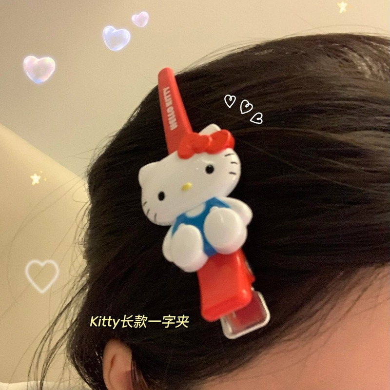 ヘルローキティケイティ猫のヘアピン一字クリップ漫画学生プレゼント女の子サイドクリップ髪飾り前髪クリップ|undefined