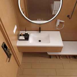 全季酒店洗手盆 酒店同款台盆可丽耐洗脸盆洗手台 全季酒店一体盆