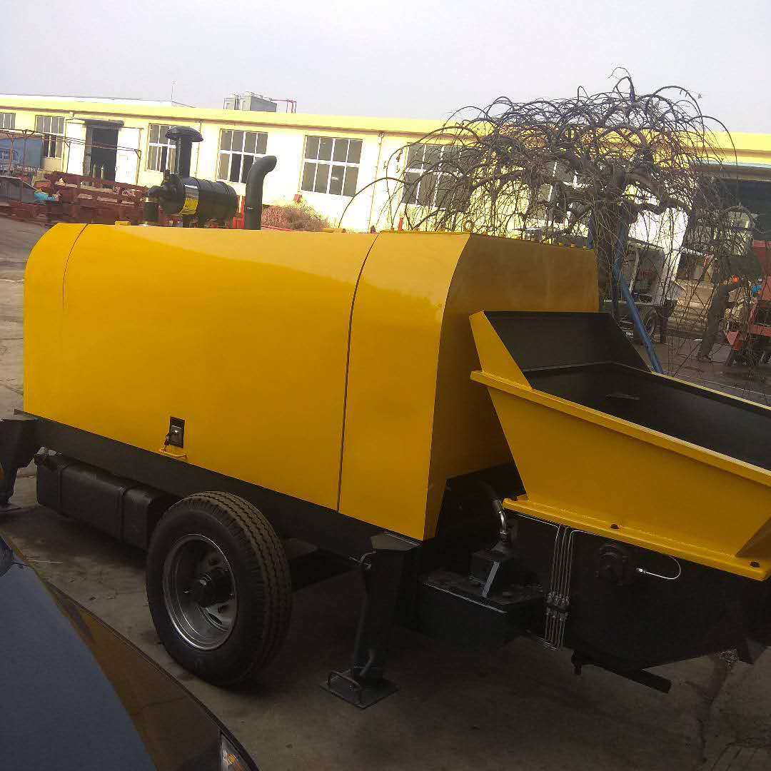 拖泵 40拖泵 40柴油机拖泵 柴油机地泵 打高层混凝土泵82千瓦地泵