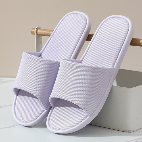 Home slippers men's summer couples home bathroom men's slippers non-slip indoor leakage hotel men's slippers summer