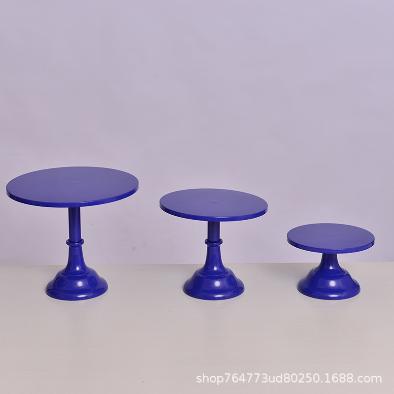 Juego de Bandejas para Postres de 3 Piezas en Hierro Forjado para Eventos