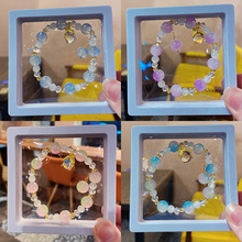 小红书推荐水晶手链小众高级感琉璃手串拿货批发冰透学生闺蜜礼品