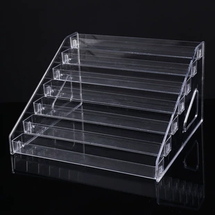 Acrylic cosmetic storage system, lipstick, lip gloss, mascara, table storage box, sample