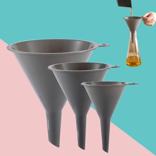 Home Kitchen Triangular Separating Funnel PP Plastic Multi-Size Auxiliary Separation Set Filtering Wine Oil Separator