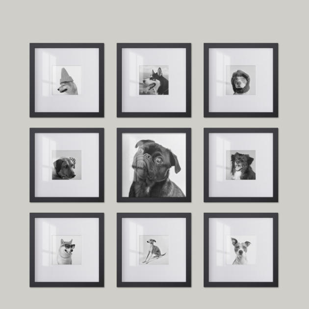 Cross Border Hot Selling Multi Collage Gallery Square Photo Frame Wall Decoration Picture Frame Photo Frame Wholesale Home Office Decoration