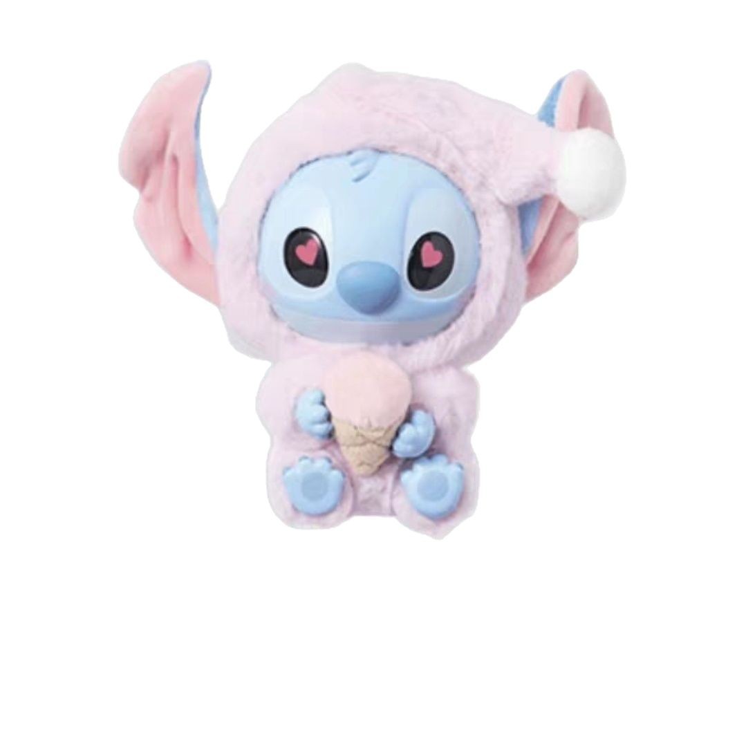 Si Stitch tiene sueño, tiene que comer un bocado. Serie de muñecos de felpa de vinilo, caja ciega, lindos adornos, regalos al por mayor