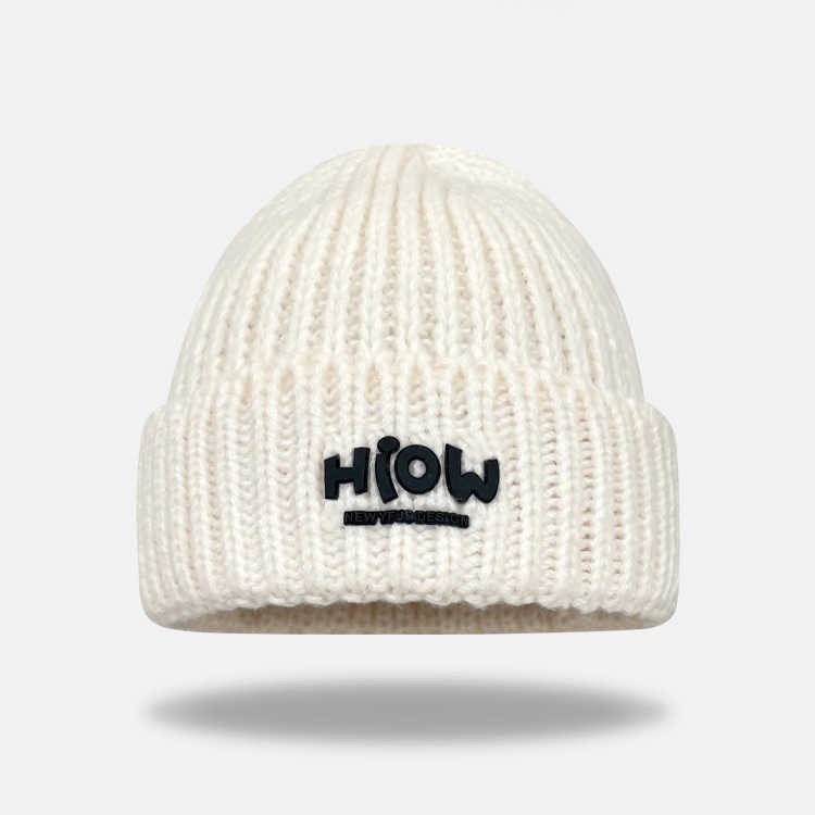 Sombreros de punto para mujeres de otoño y invierno marcas de moda japonesas etiquetadas calientes sombreros de lana mostrando la cara de estudiantes de primaria pareja sombrero frío universal