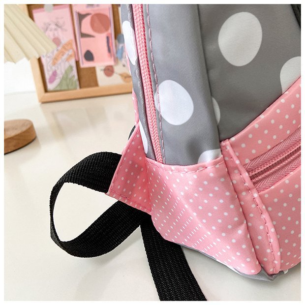 Minnie Mouse Backpack - Kawaii Pink Schoolbag for Kids