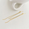 Long earrings with tassels, silver 925 sample, fitted, simple and elegant design, internet celebrity