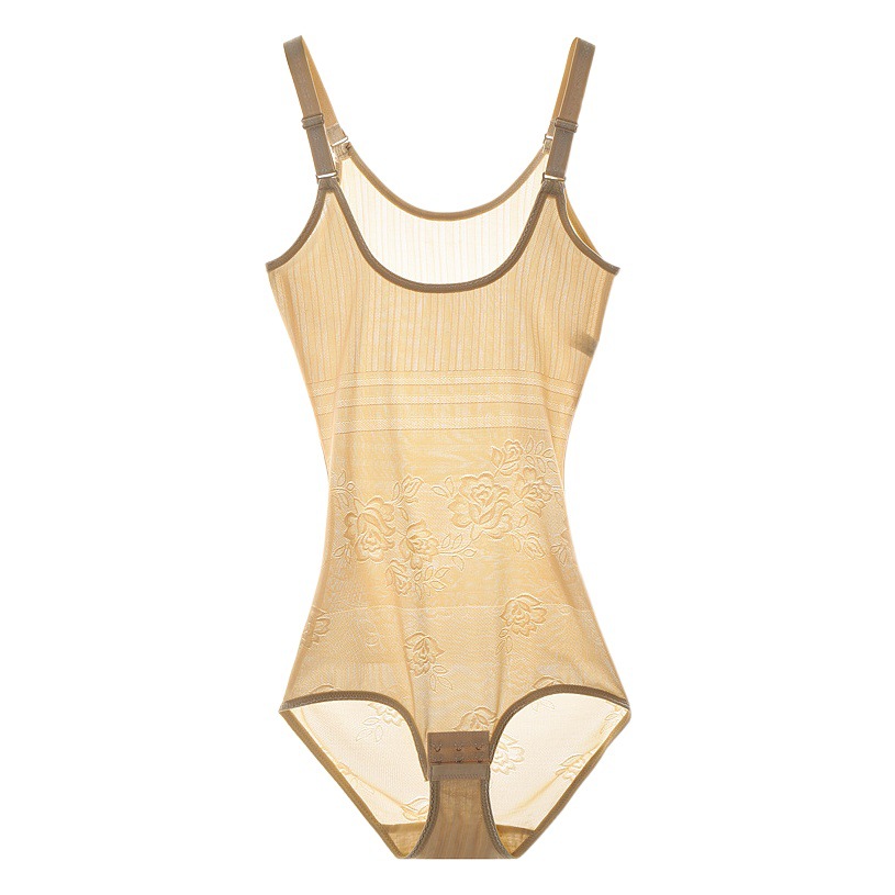 Triangle-breasted one-piece body-shaping clothing women's enhanced version of abdominal waist hip corset large size spring and summer