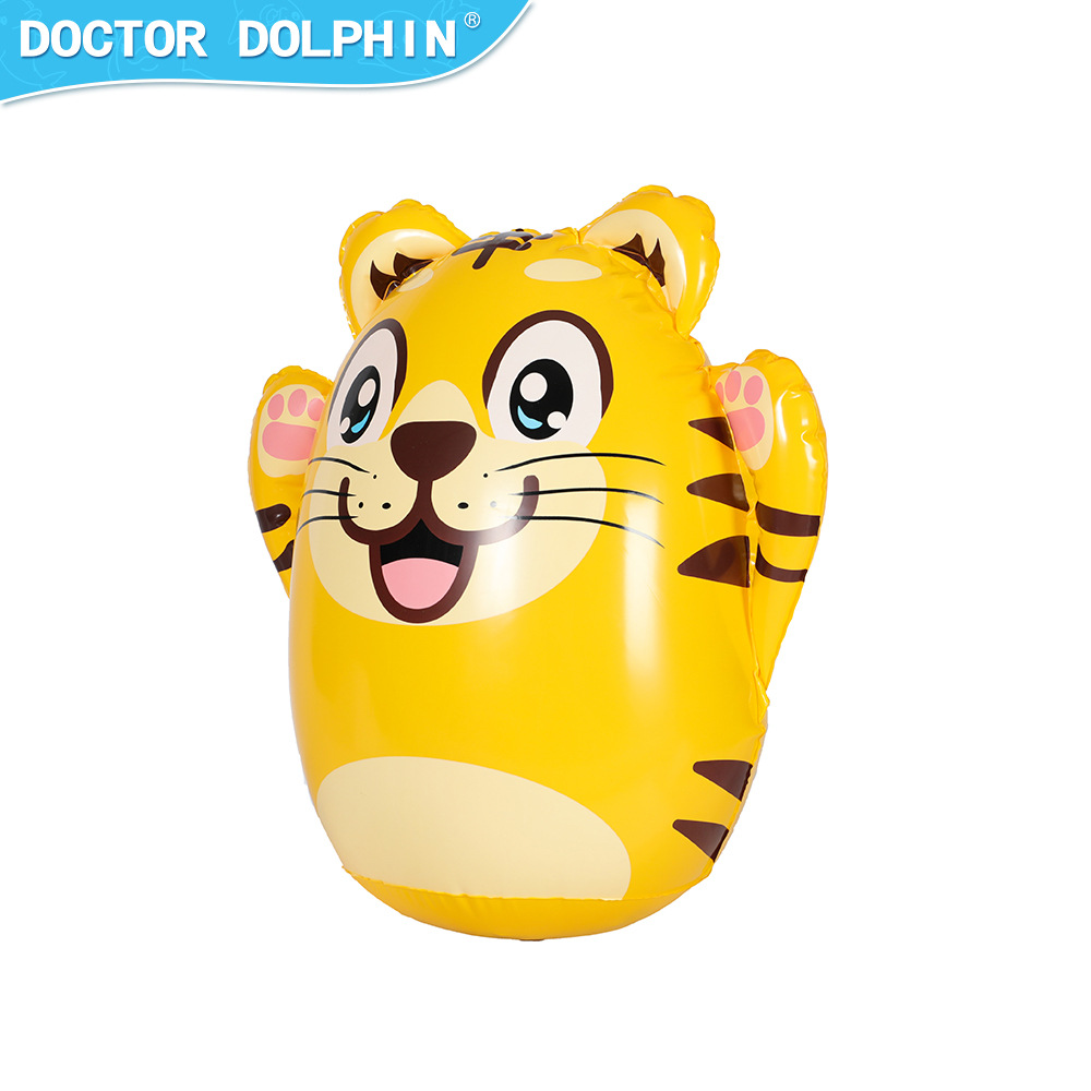 Doctor Dolphin | Vaso inflable para niños pequeño vaso juguete educativo inflable saco de arena Tumbler