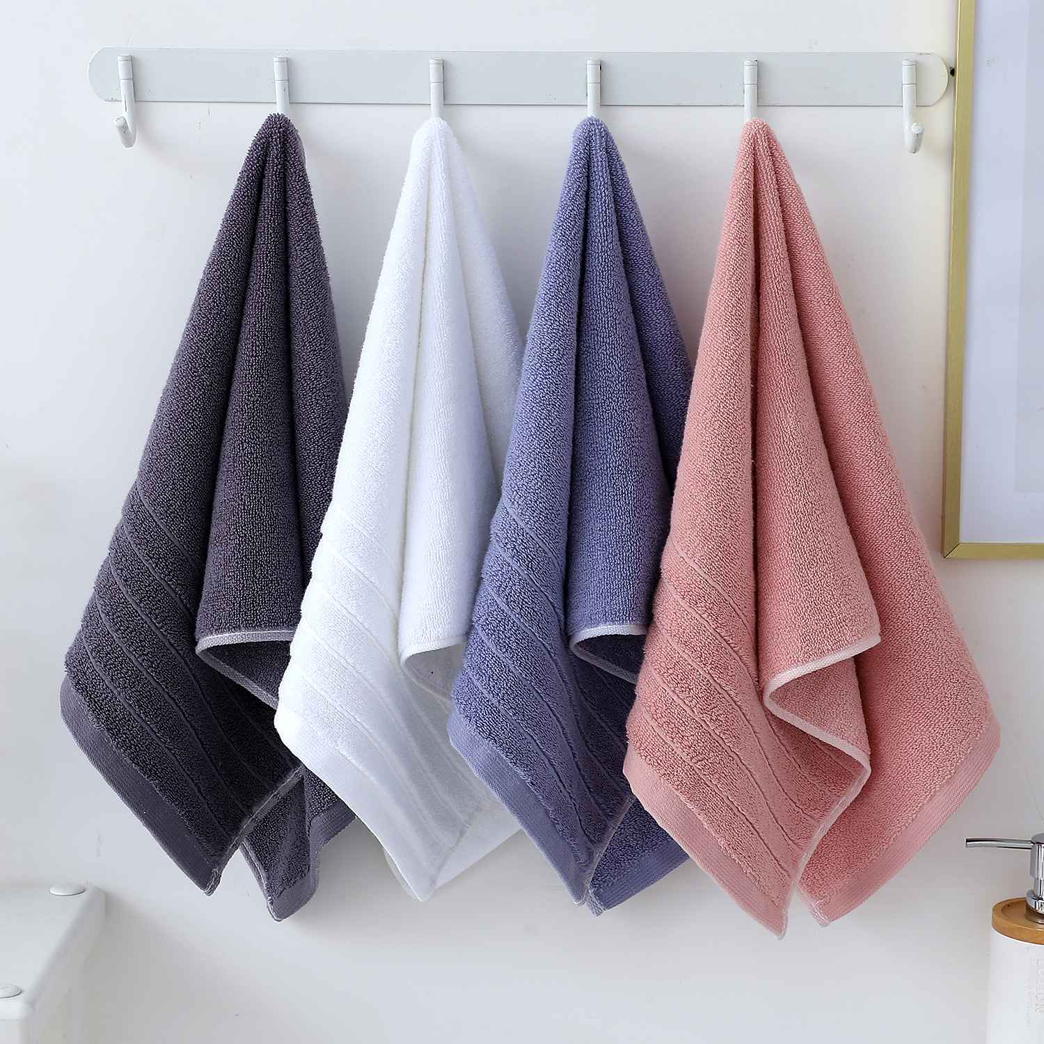 Toallas de algodón gruesas para adultos absorción de agua toallas faciales de algodón no se pierden pelo suave regalos toallas bordadas