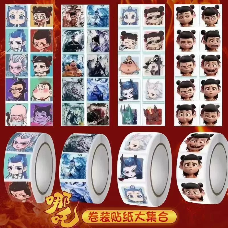 Нежа рулонная наклейка Rols высокая ценность лица милый декоративный мультфильм смешная лента и студенческая обложка