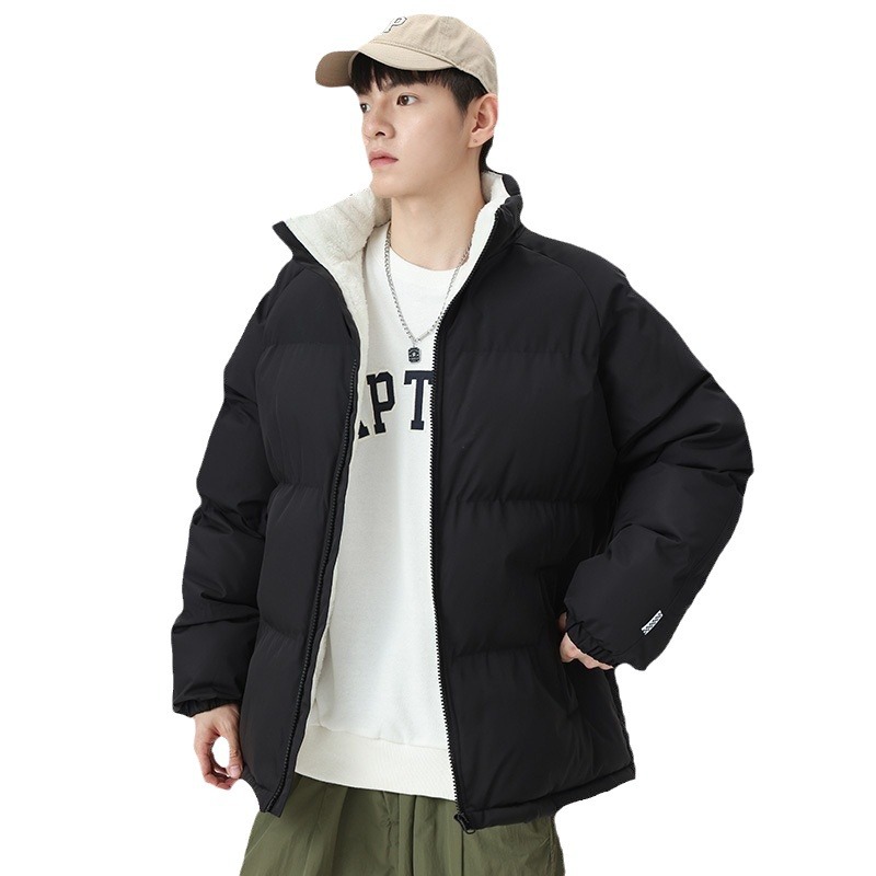 2025 nuevo hombre de invierno con ropa de algodón de lana coreana pareja de pan chaqueta de algodón chaqueta transfronteriza al por mayor