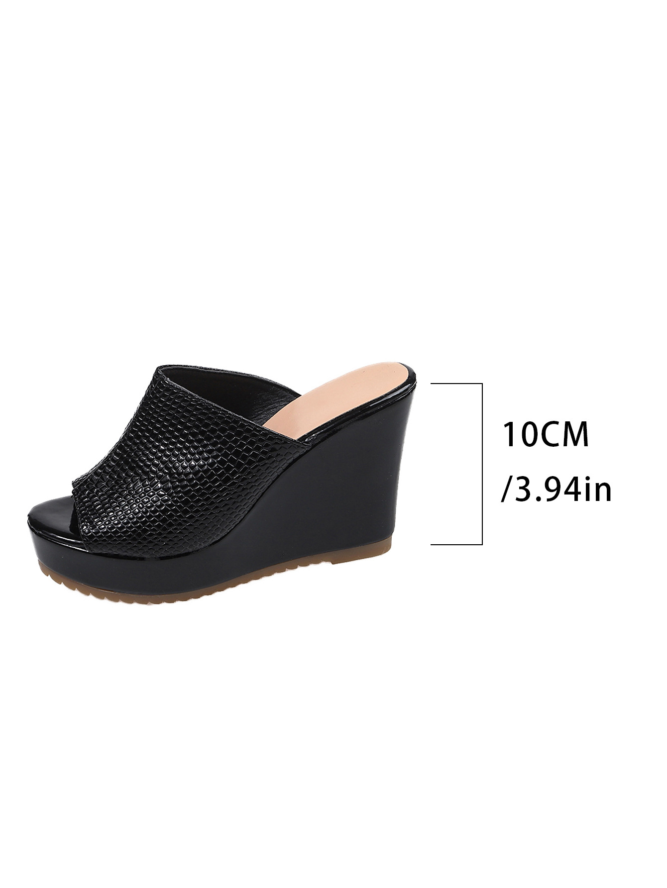 Export Style Peep Toe Wedge Sandals, Summer New Arrival, Plus Size, Thick Sole, Women's Platform Sandals_vogvips.com