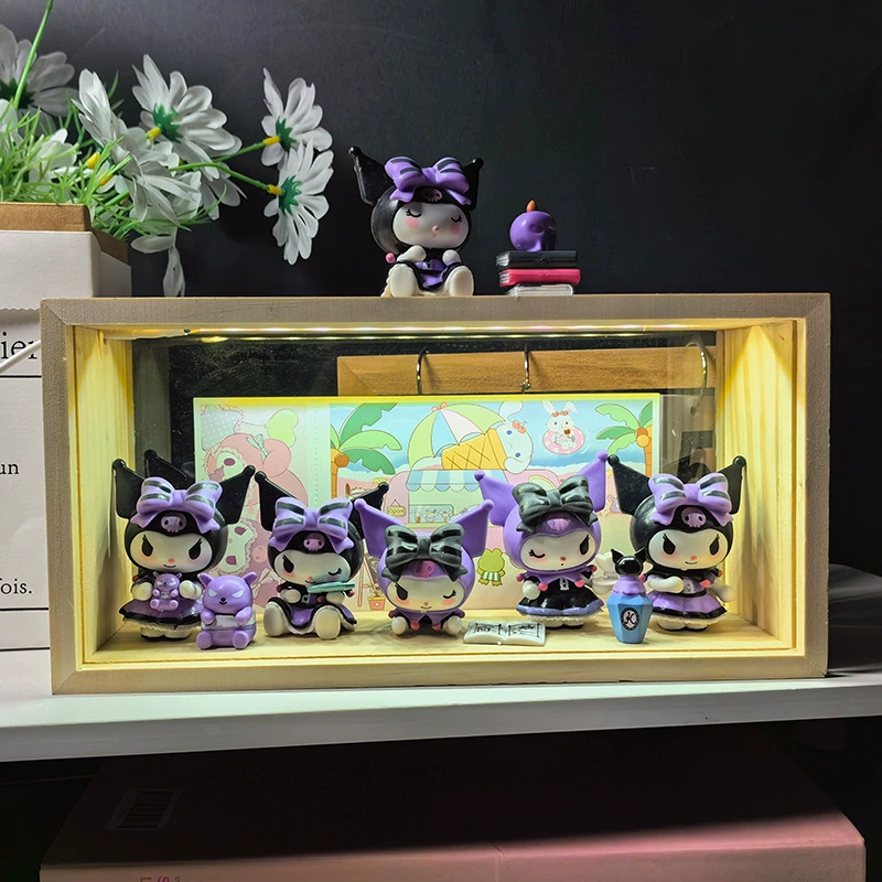 Санлоу Kuromi Lucky Series Blind Basic Blind Cross Playing Handmade Girl Birthday Gifts Car Swiping