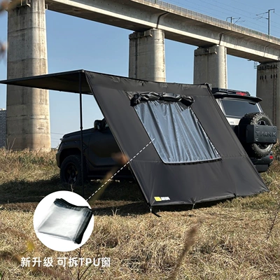 with Black Coated Side Sunshade | Avtomobil dam çadırları